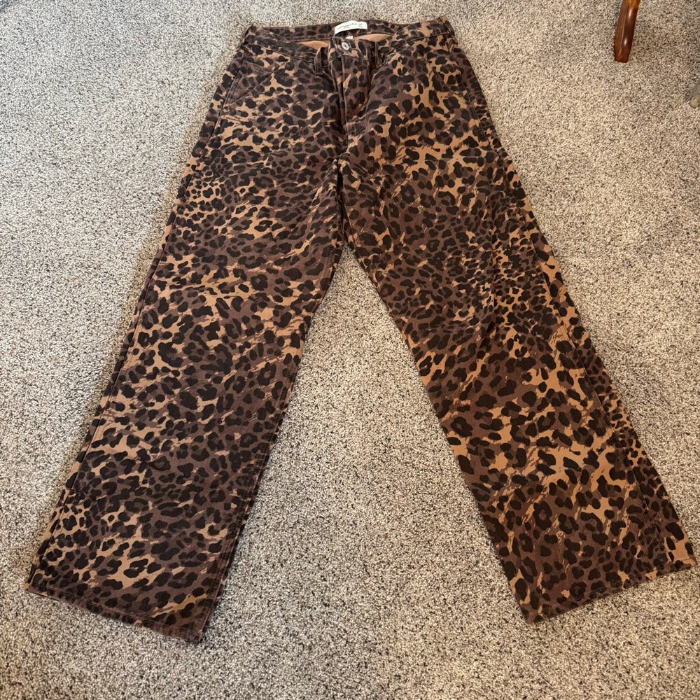 Abercrombie Curve Love Leopard jeans 30